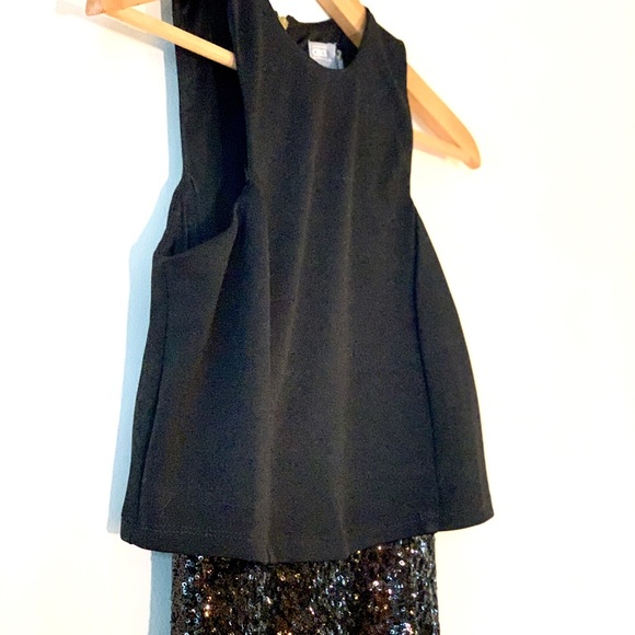*NWT* Asos Tall Sequined Black Midi Dress - Picture 3 of 4